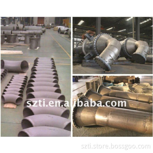 titanium pipe for paper pulp industry